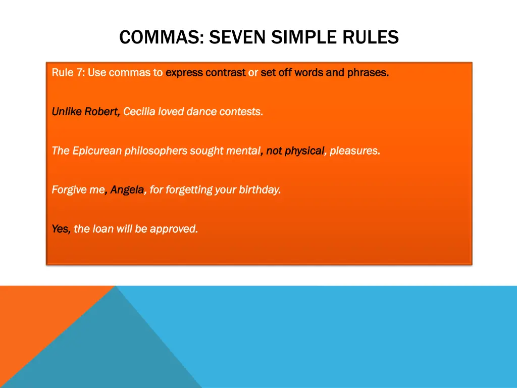 commas seven simple rules 6