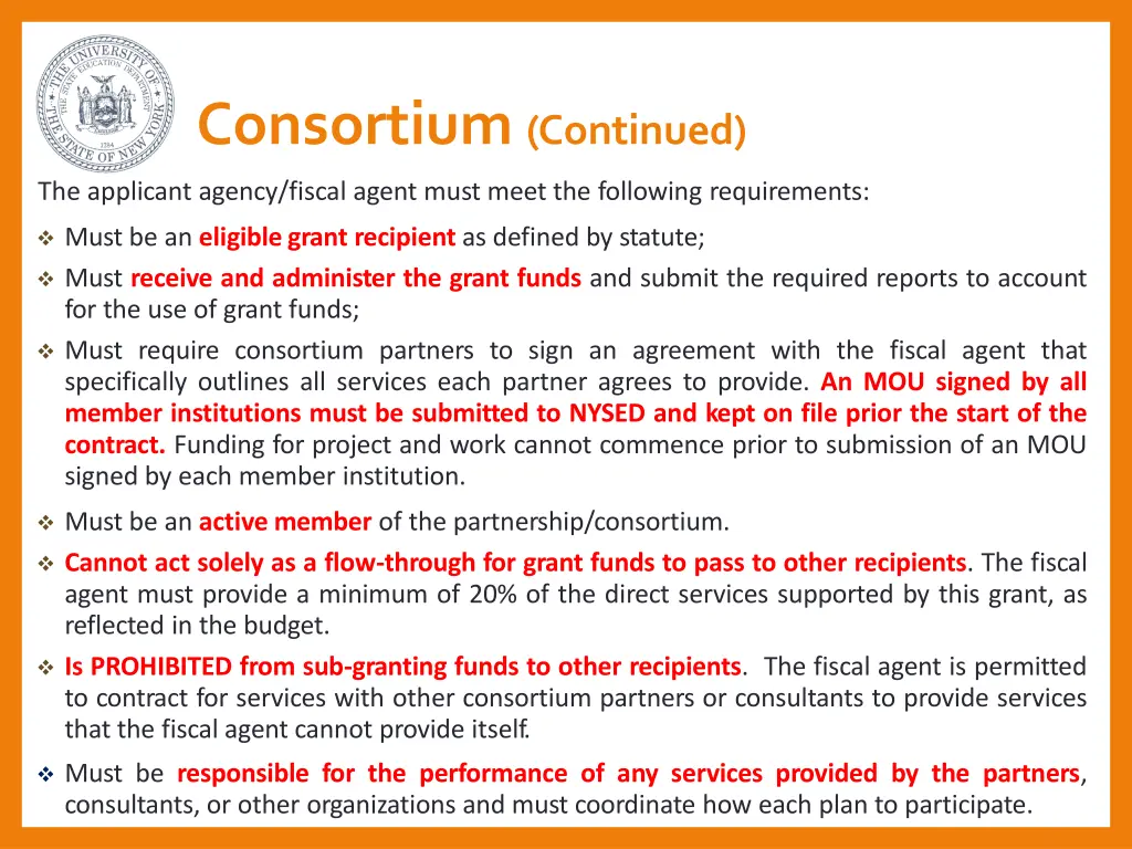 consortium continued