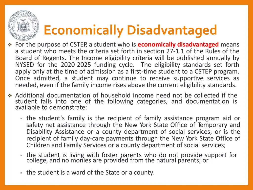 economically disadvantaged