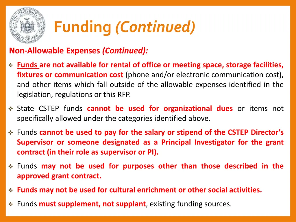 funding continued 4