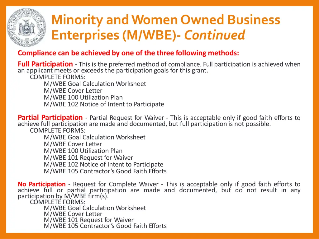 minority and women owned business enterprises