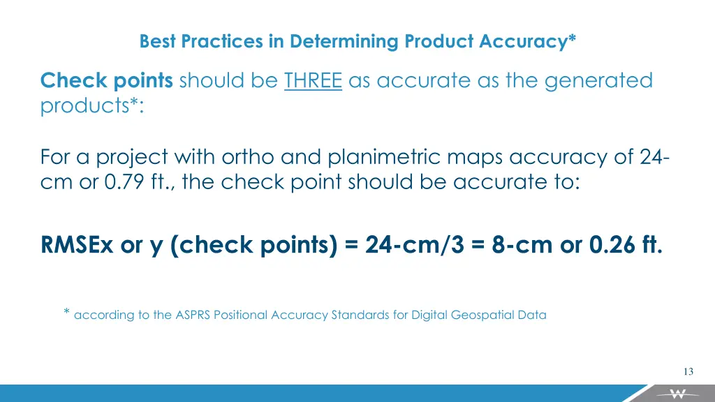 best practices in determining product accuracy