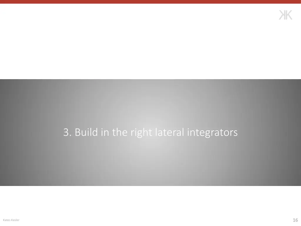 3 build in the right lateral integrators