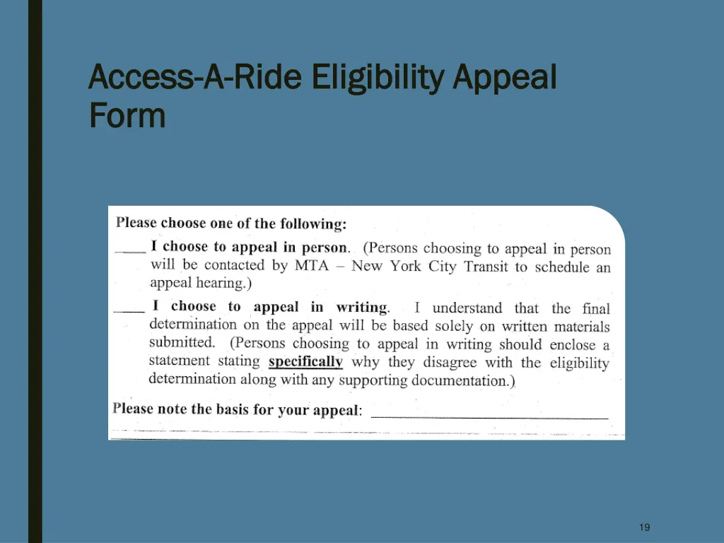 access access a a ride eligibility appeal ride