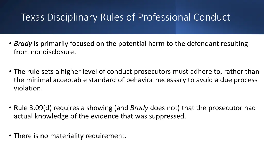 texas disciplinary rules of professional conduct