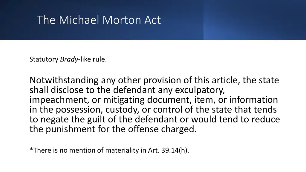 the michael morton act 3