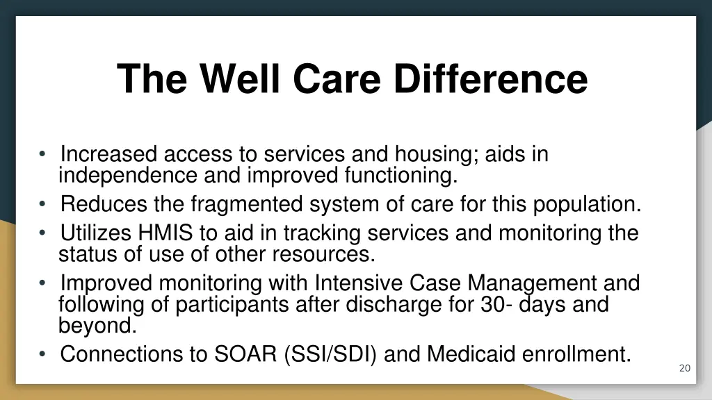 the well care difference