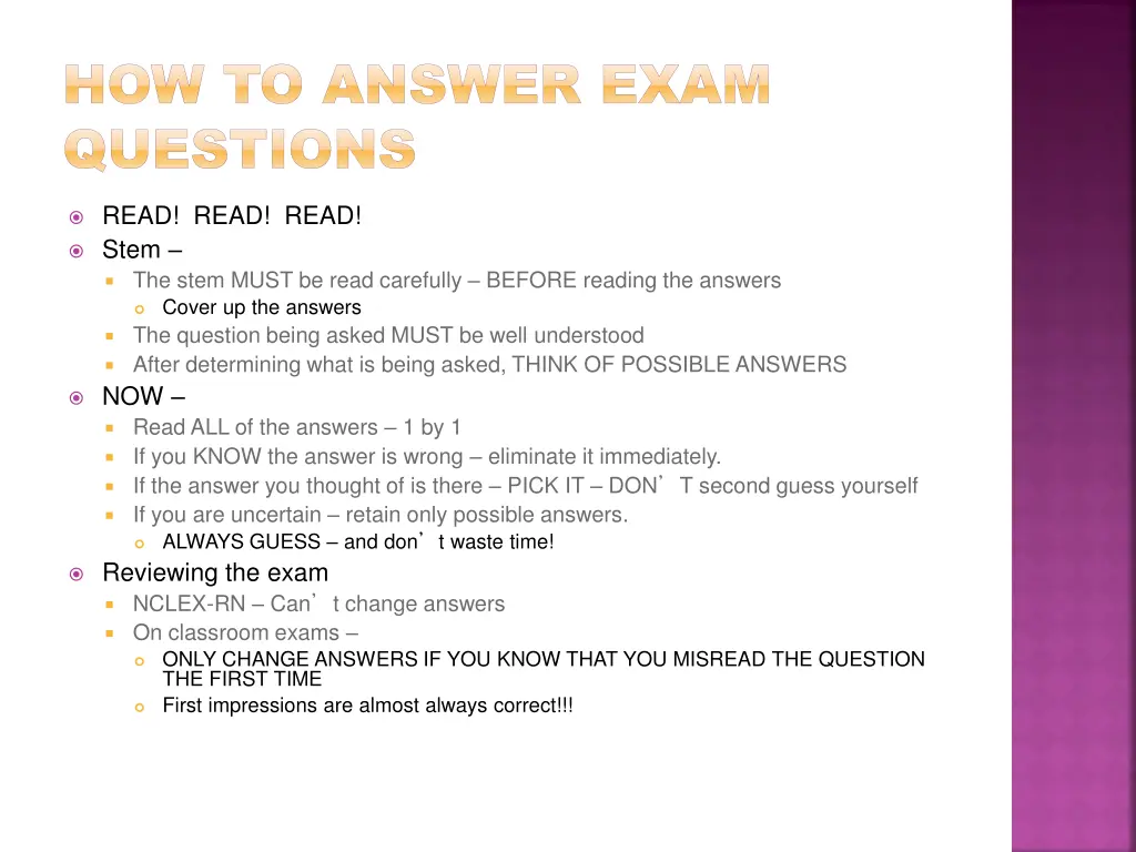 how to answer exam how to answer exam questions