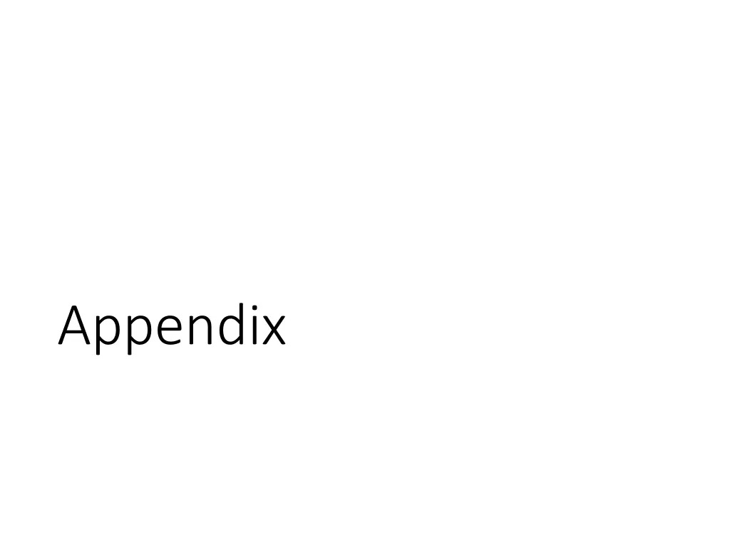 appendix