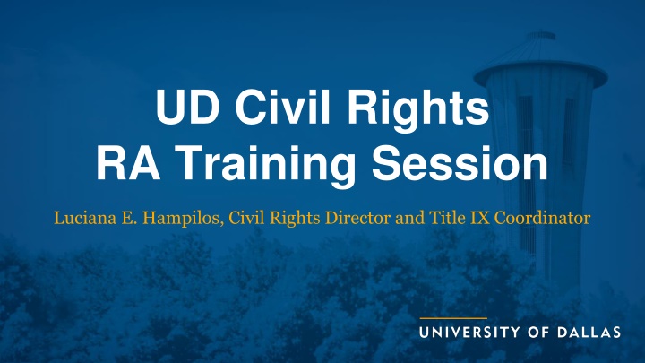 ud civil rights ra training session