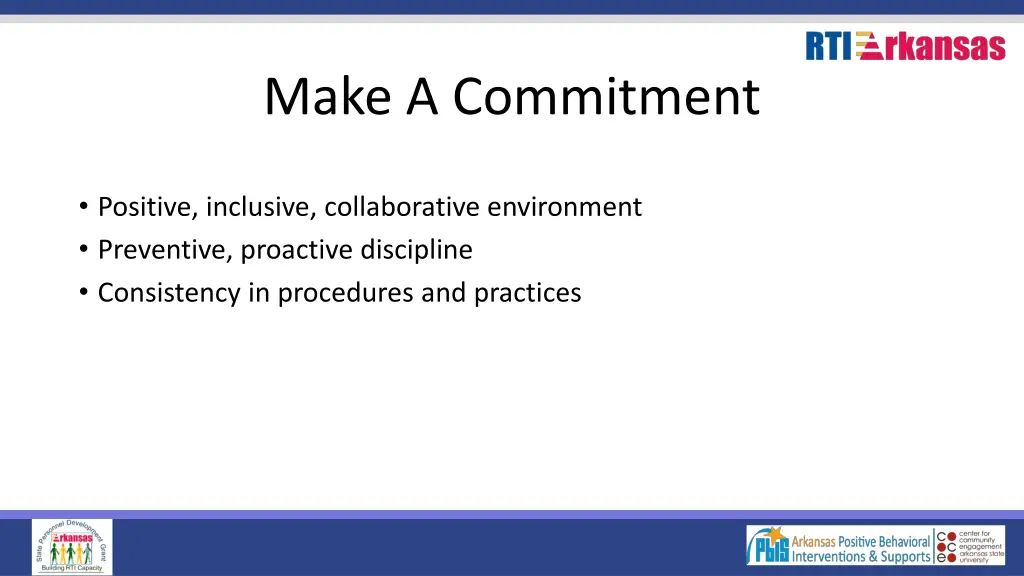 make a commitment