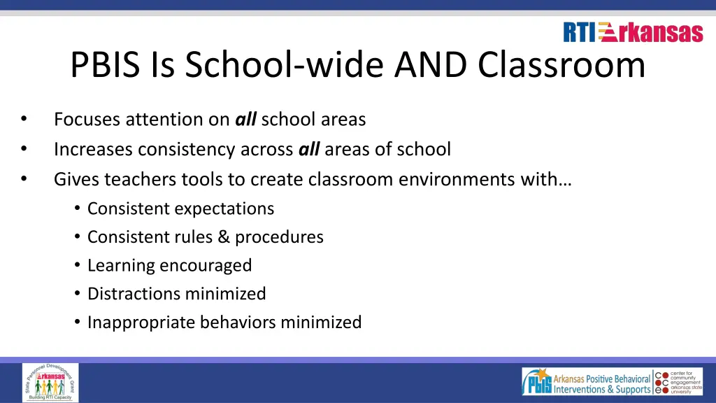 pbis is school wide and classroom