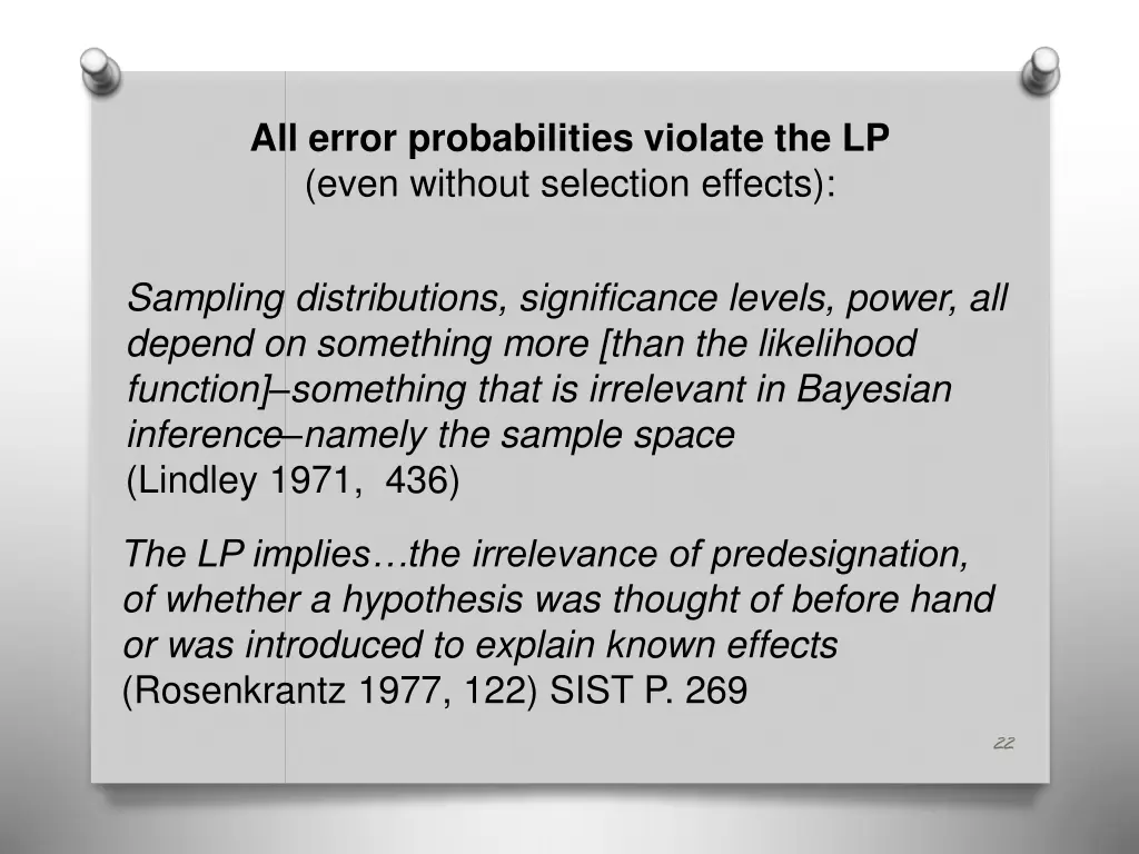 all error probabilities violate the lp even