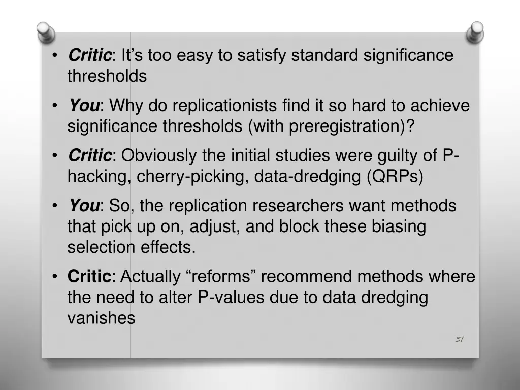 critic it s too easy to satisfy standard