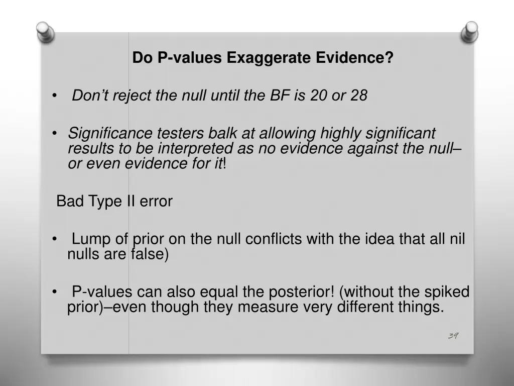 do p values exaggerate evidence