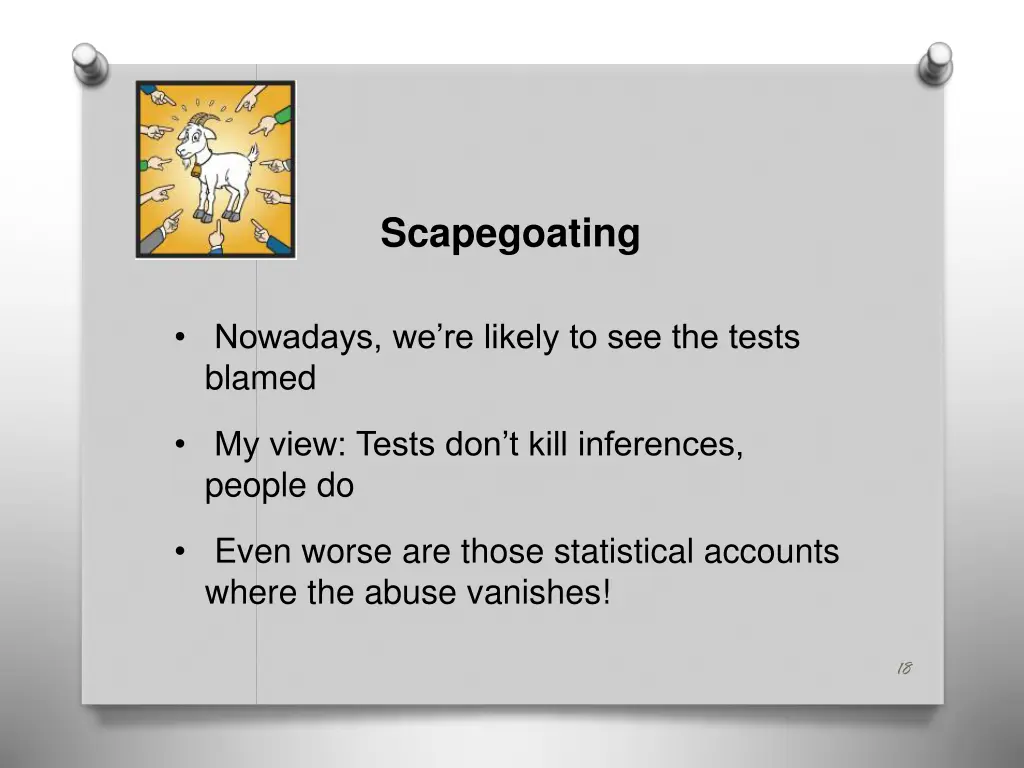 scapegoating