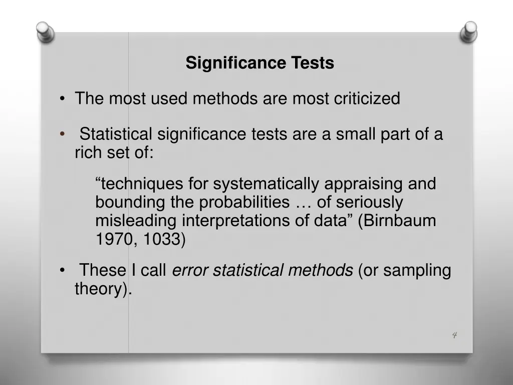 significance tests