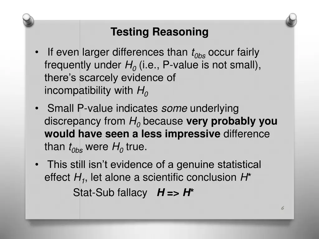 testing reasoning