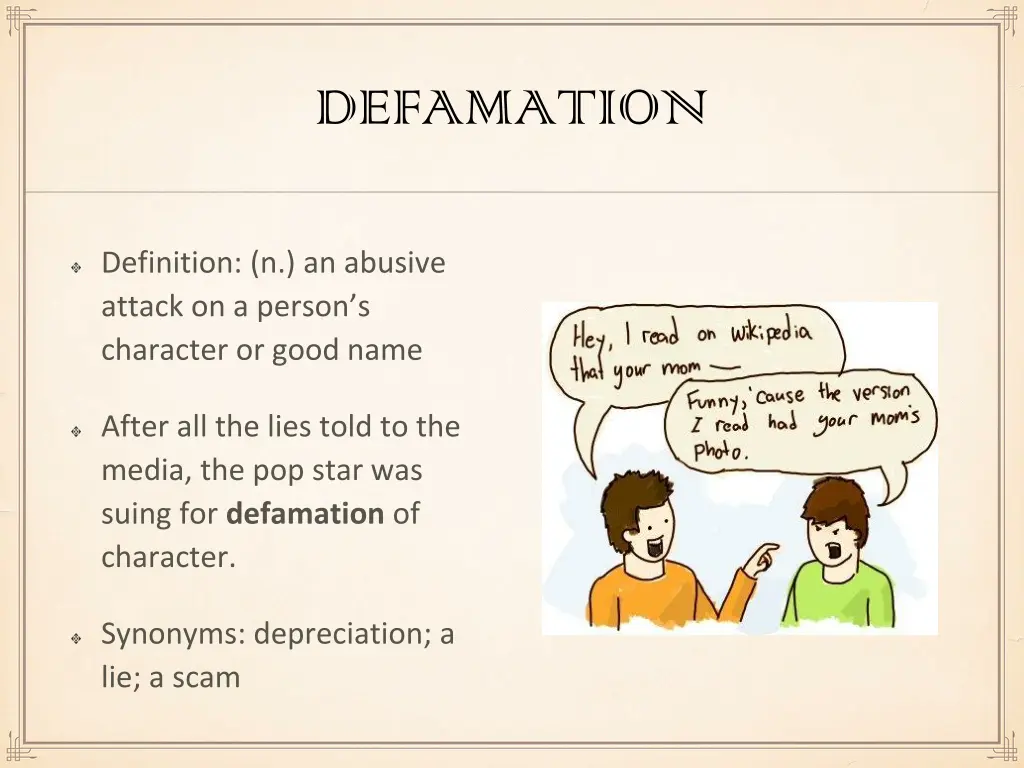 defamation