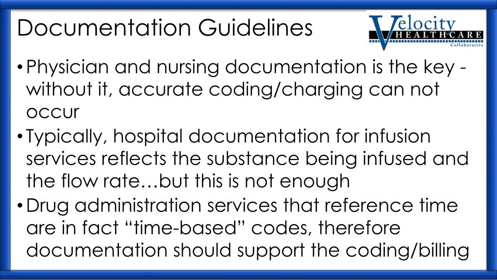 documentation guidelines