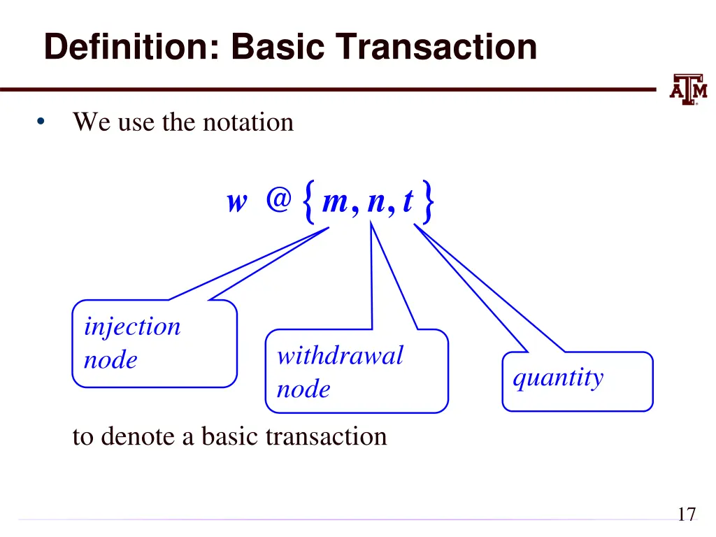 definition basic transaction 1