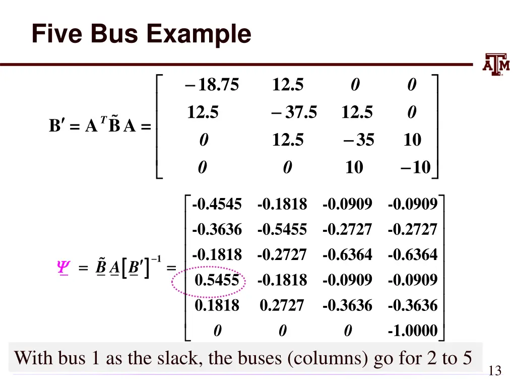 five bus example 1