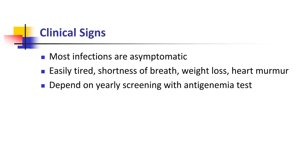 clinical signs