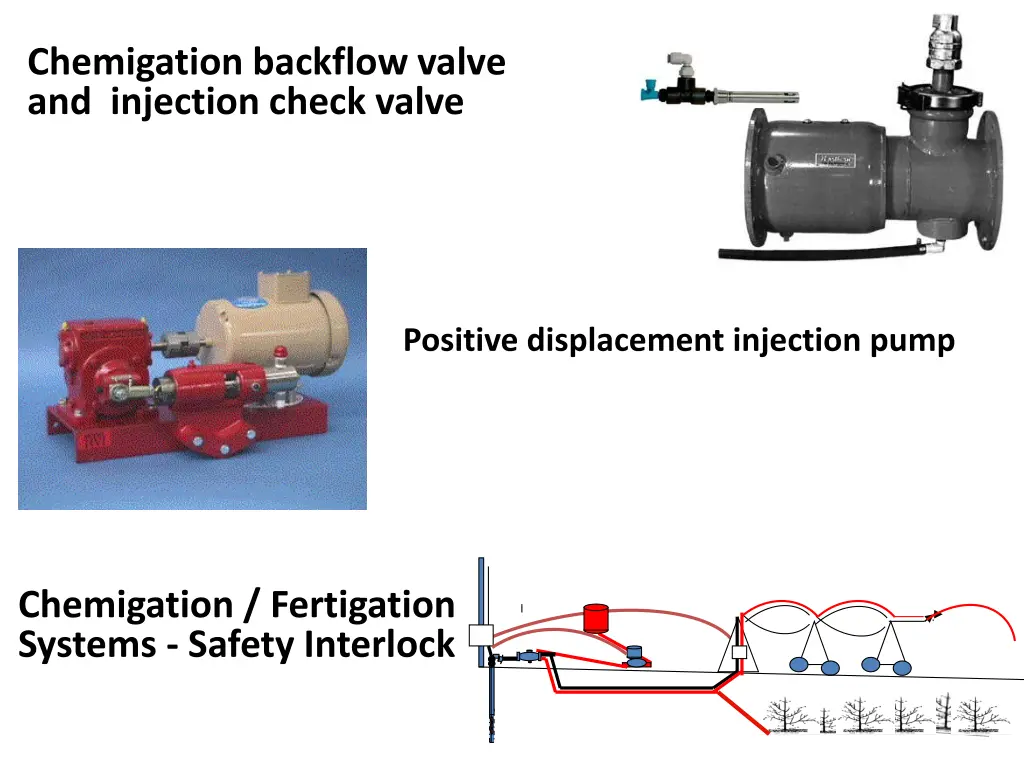 chemigation backflow valve and injection check