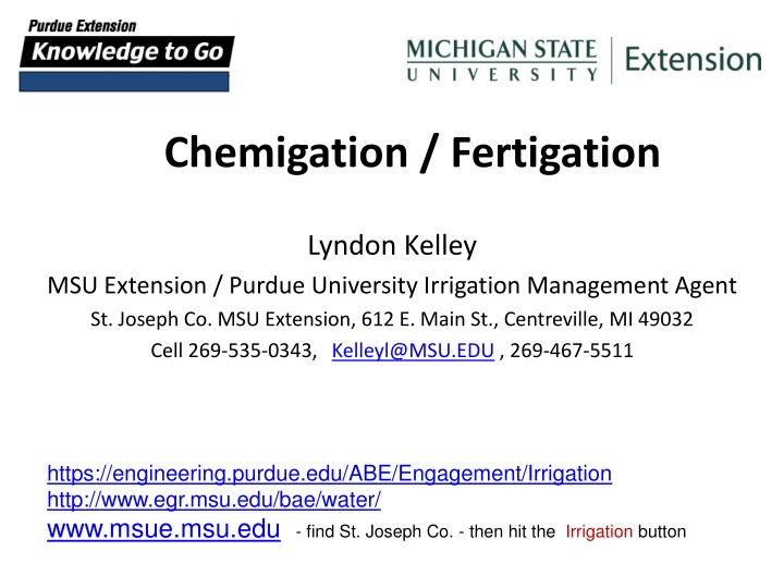 chemigation fertigation