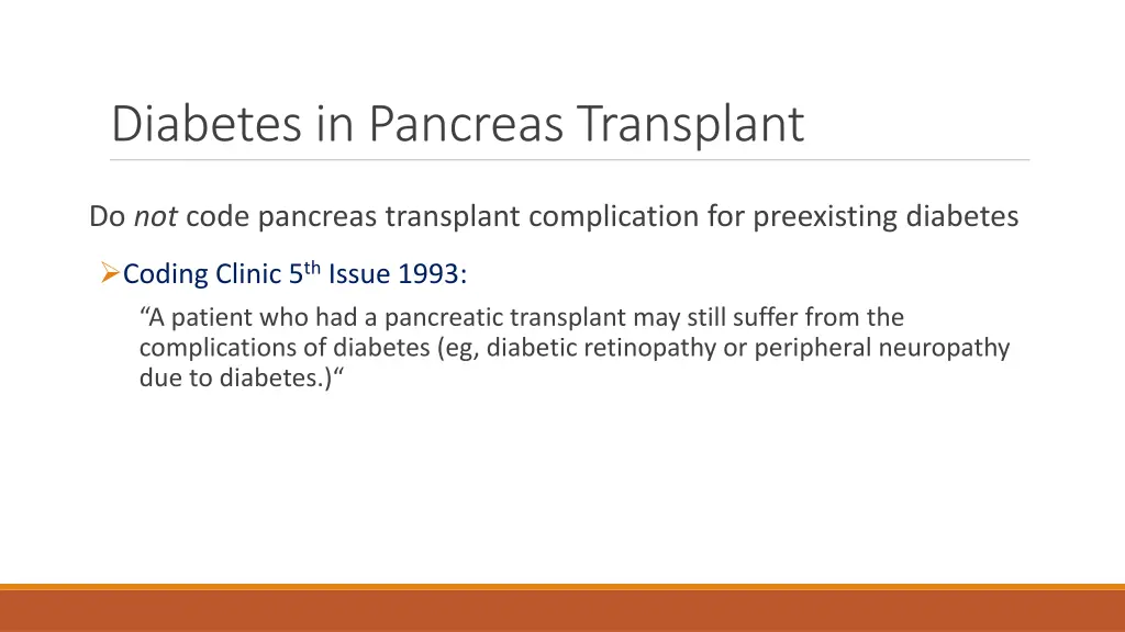 diabetes in pancreas transplant