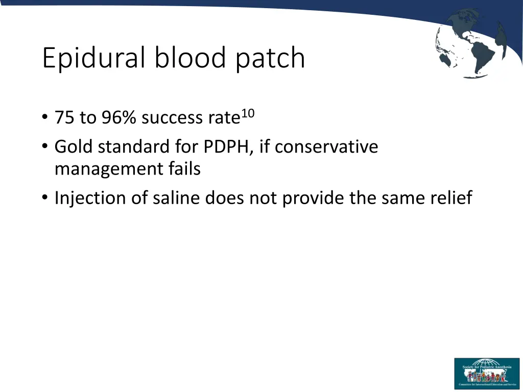 epidural blood patch