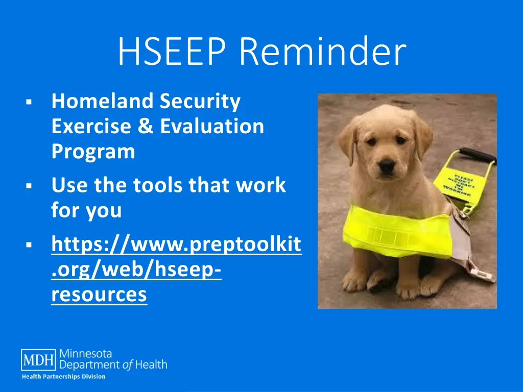 hseep reminder