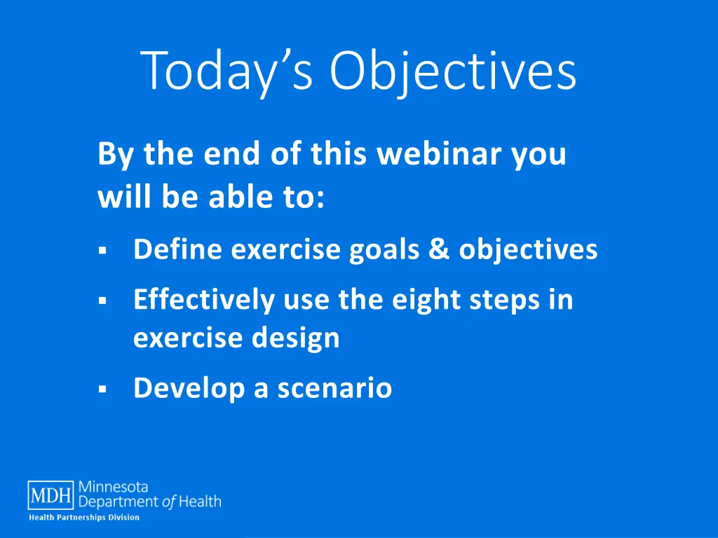 today s objectives