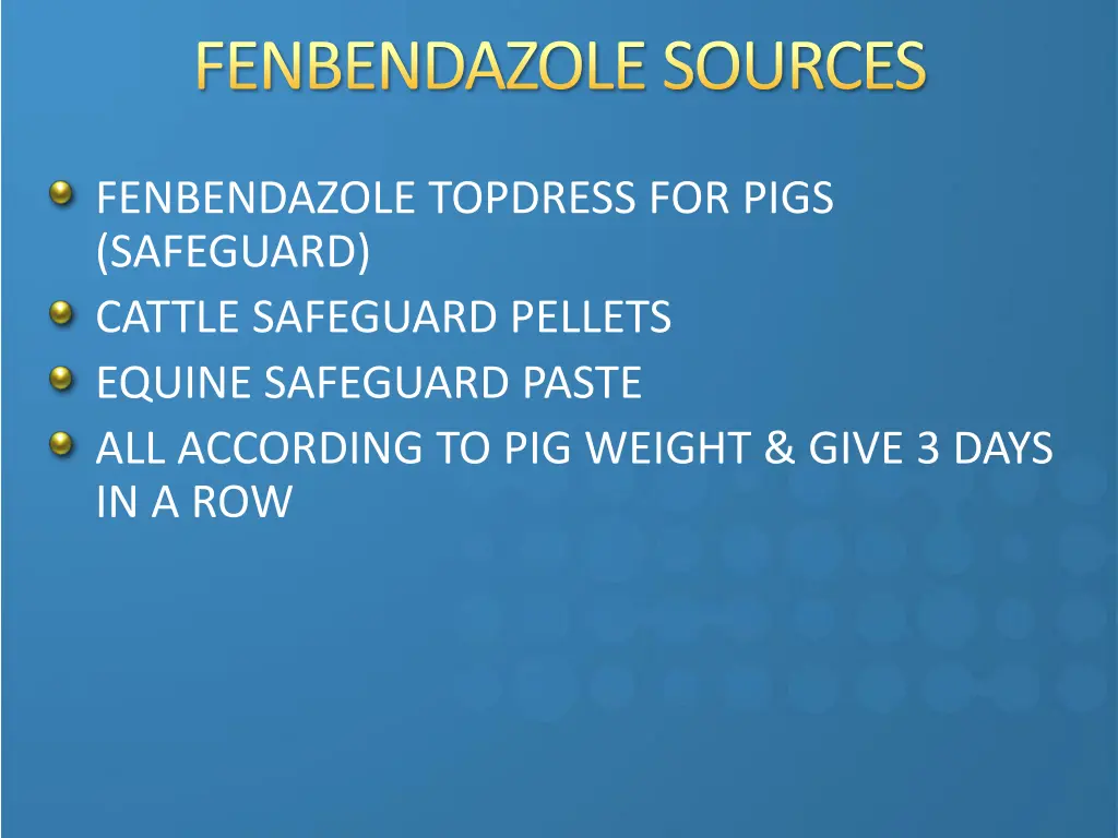 fenbendazole sources