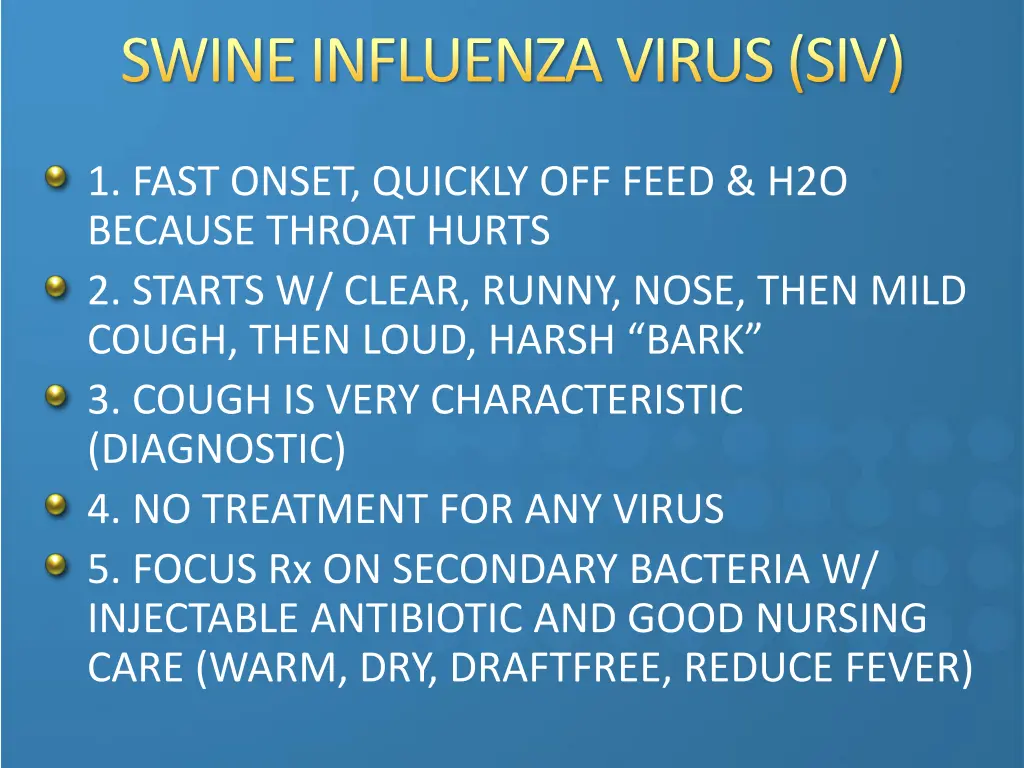 swine influenza virus siv