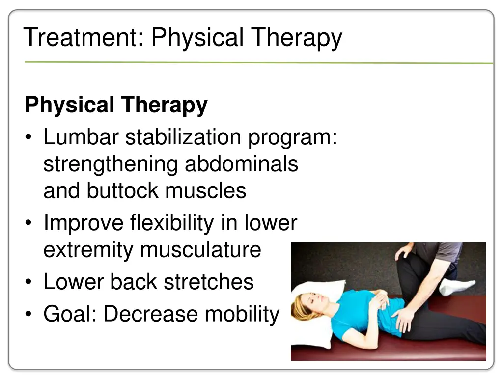 treatment physical therapy