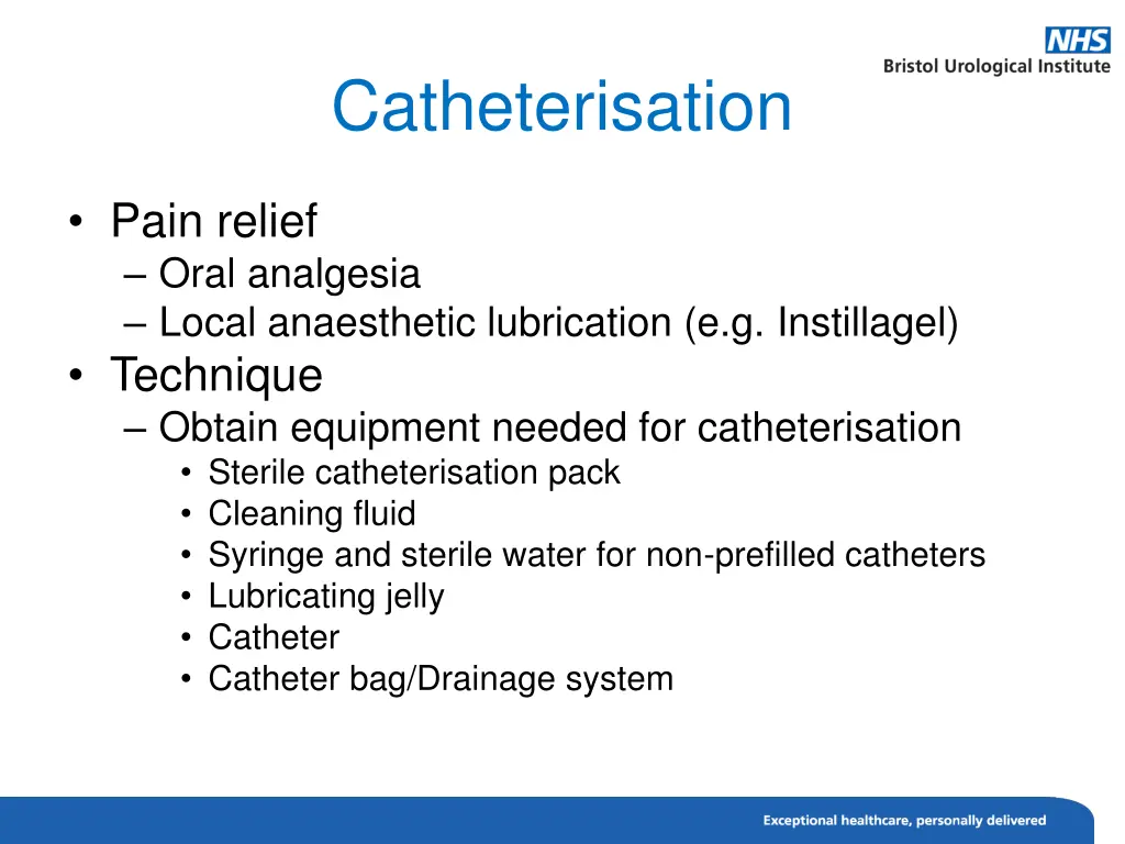 catheterisation