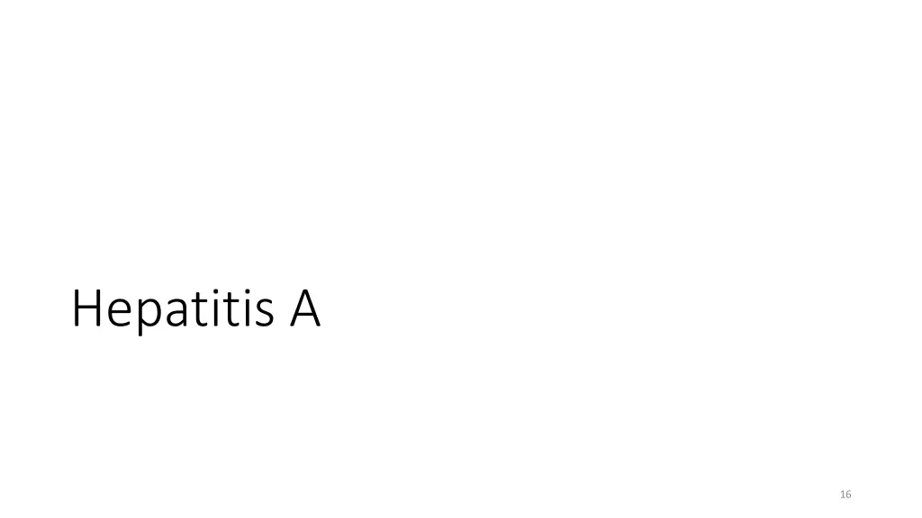 hepatitis a