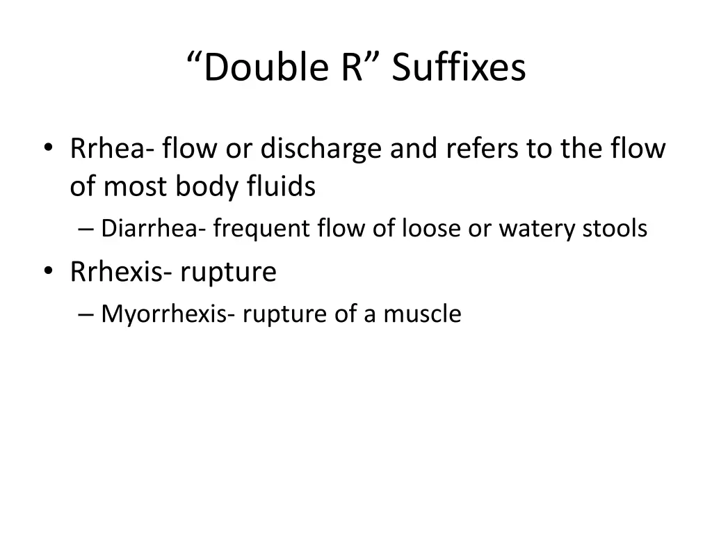 double r suffixes 1