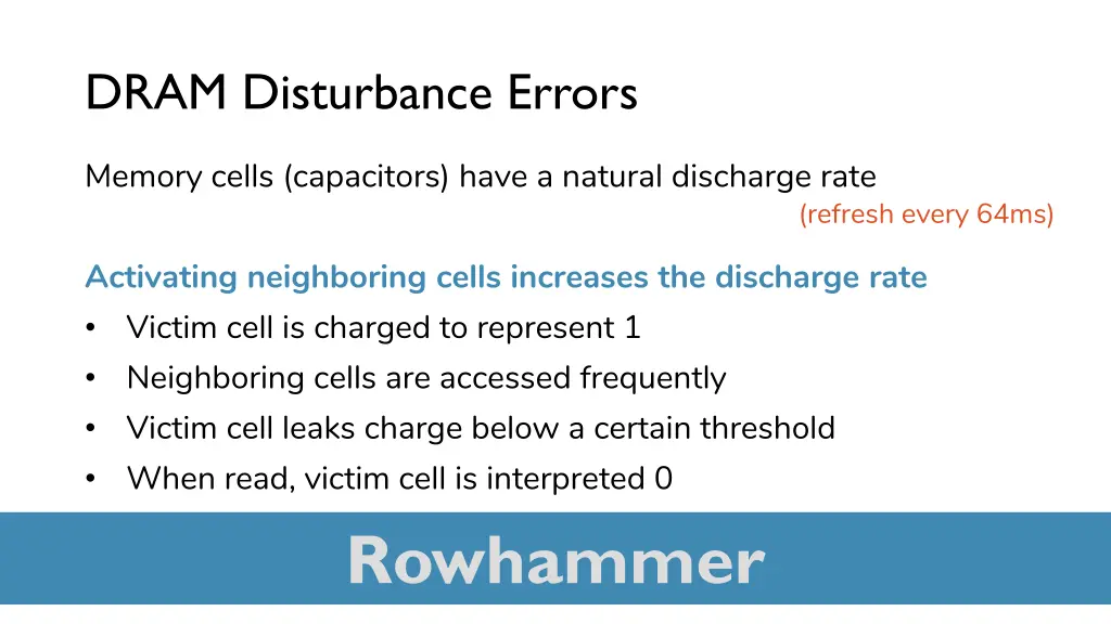 dram disturbance errors