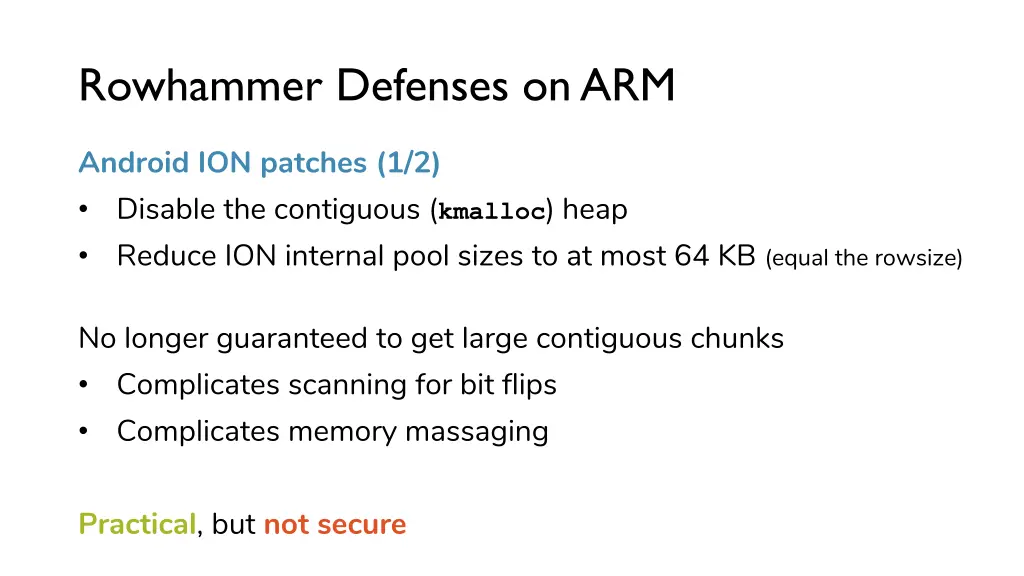 rowhammer defenses on arm 6