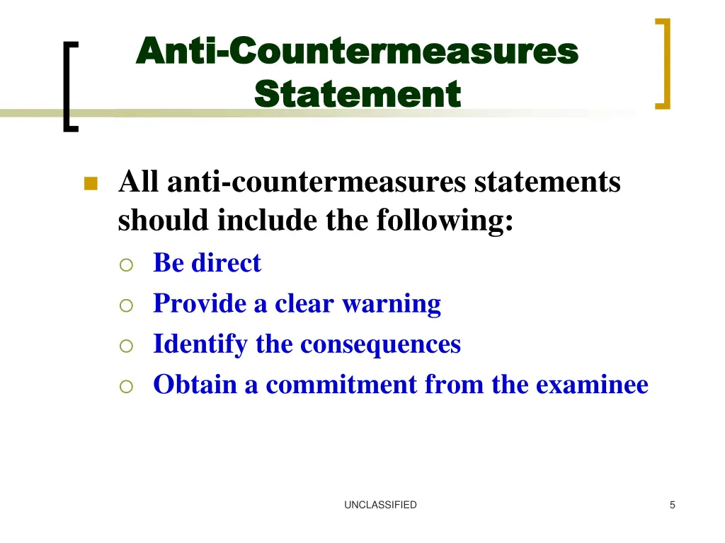 anti anti countermeasures countermeasures 2