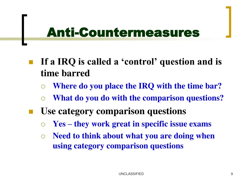 anti anti countermeasures countermeasures 6