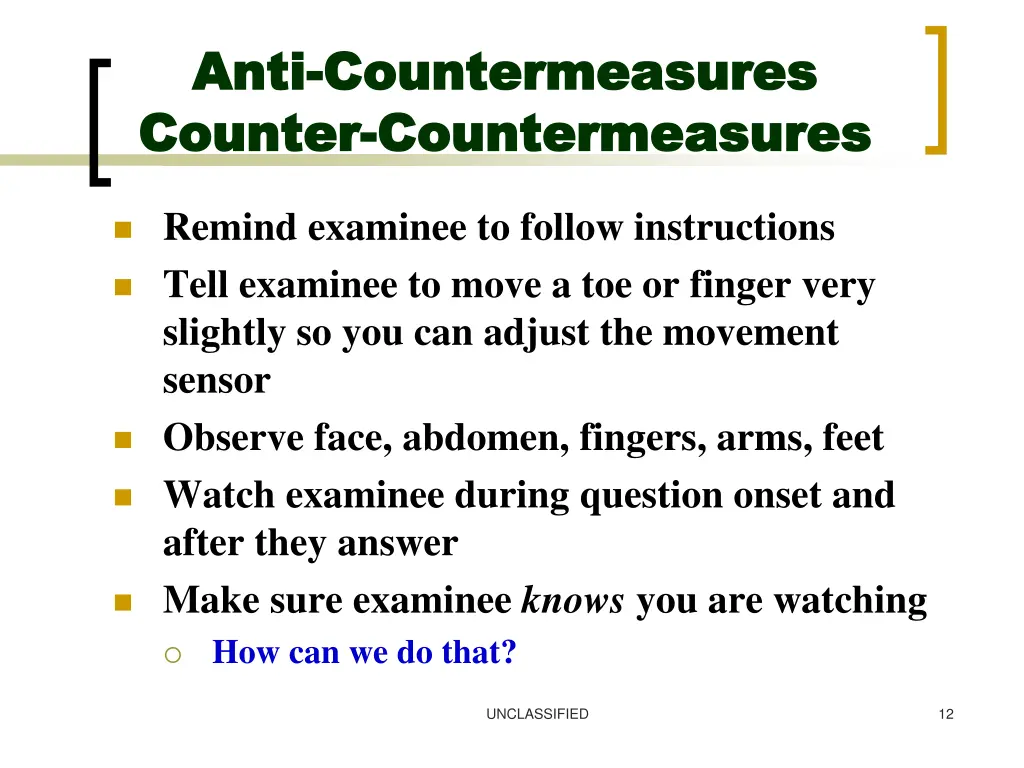 anti anti countermeasures countermeasures counter 2