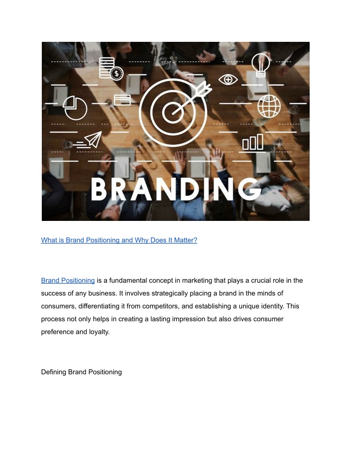 what is brand positioning and why does it matter