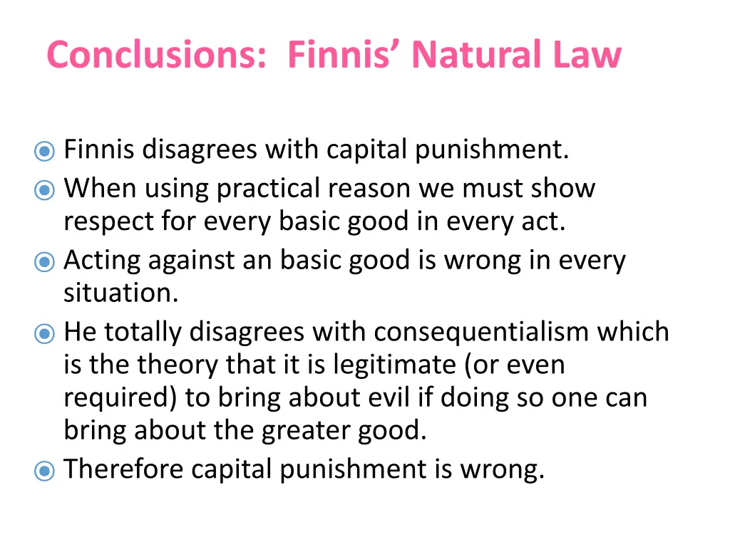 conclusions finnis natural law