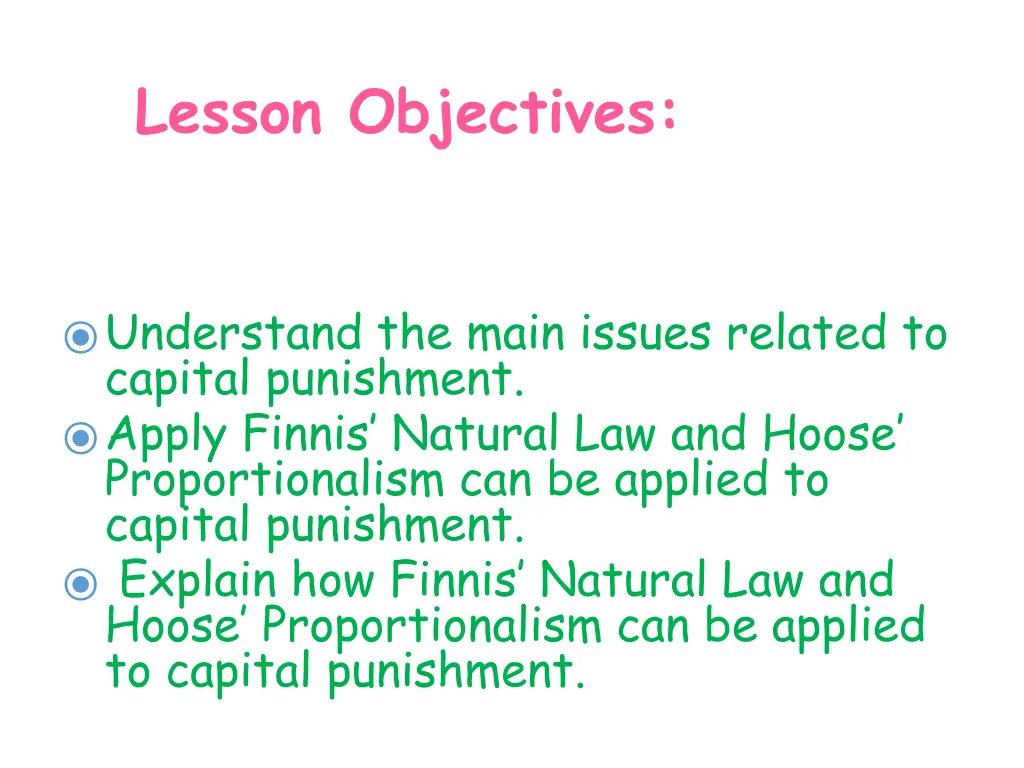 lesson objectives 1