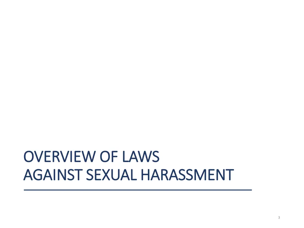 overview of laws overview of laws against sexual