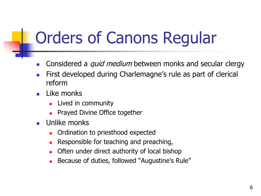 orders of canons regular