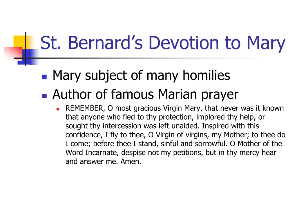 st bernard s devotion to mary